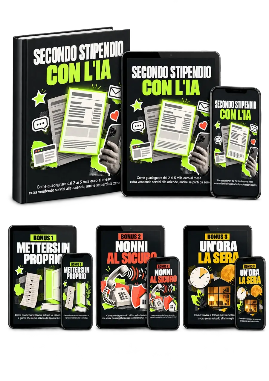 Il pacchetto completo: guida e tre bonus, su libro, tablet e telefono